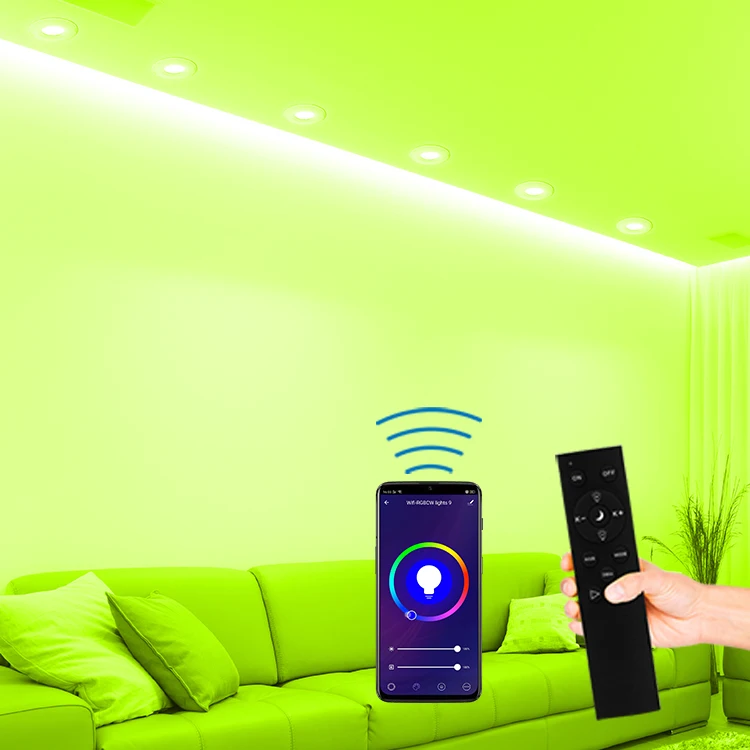 New Design RGB dimmable smart downlight smd IP65 fire rated led Recessed downlight