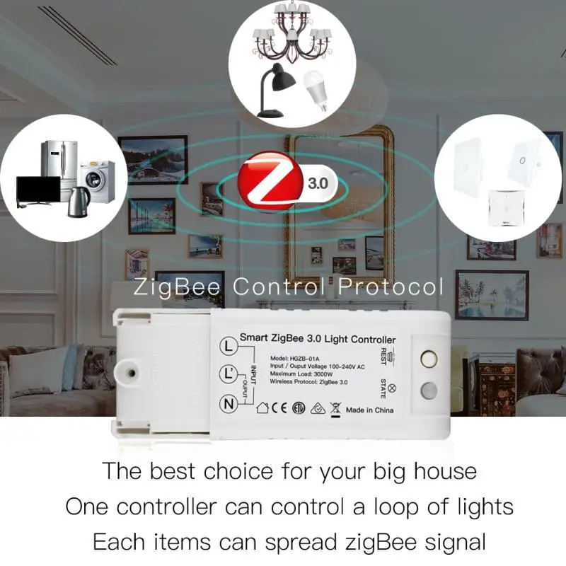 Умный диммер Zigbee 3 0 100-240 В AC DIY домашнее устройство дистанционное управление для большинства Hub работа с