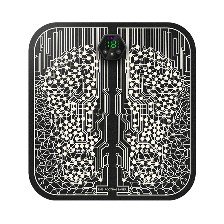 Электронный повысить циркуляцию крови через компании EMS импульсный массажер для ног массажер для тела ослабления мускулы, облегчает боль в массажный коврик