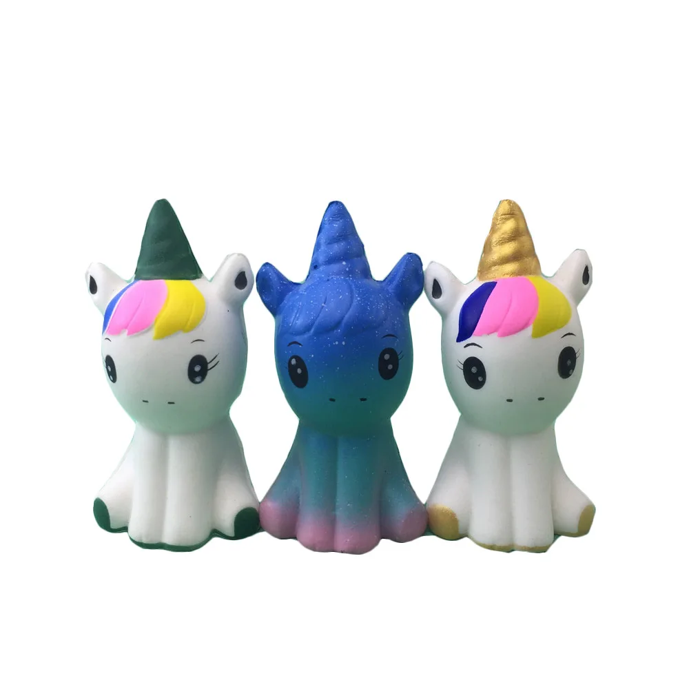 Yiwu soft  slow rising jumbo colorful good cartoon Unicorns panda deer Husky animals  squishy  toys
