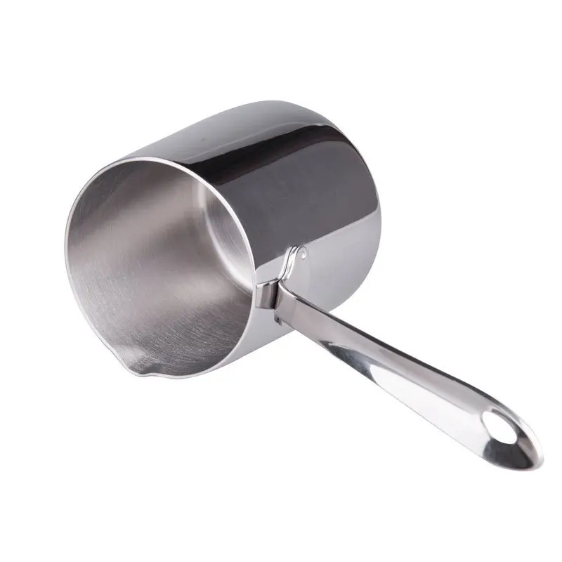 Hot sale three layer composite steel clear scale latte coffee tools frothing pitcher milk jug cup