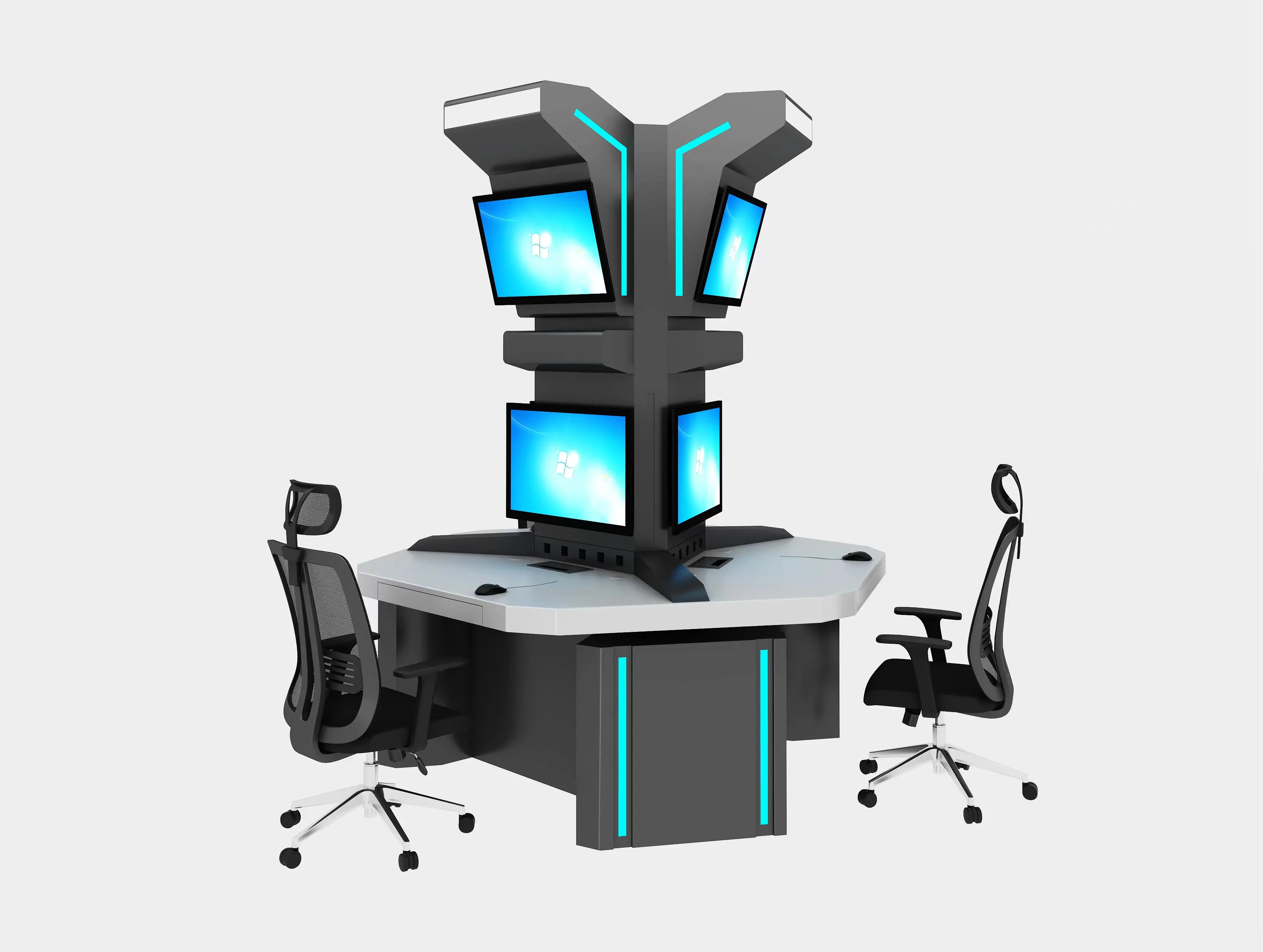 Dispatching Room Control Center Work Station Console Security Information Management System Control Room Console Desk