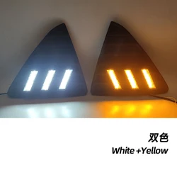 DRL For Ford Focus 3 MK3 2012 2013 2014 DRL Daytime Running Lights LED Daylight Fog lamp waterproof with turn signal