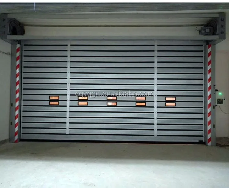Custom Aluminum Automatic High Speed Roller Shutter Garage Door