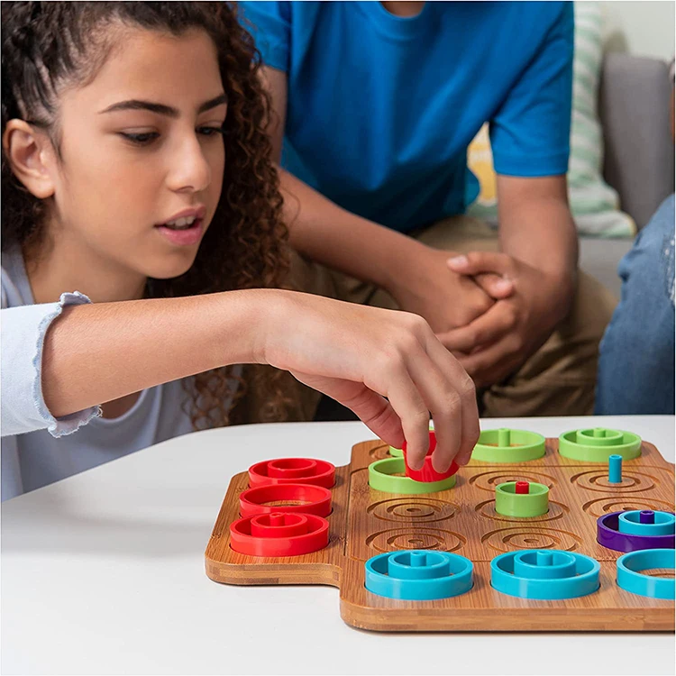 manufacturer custom life of luxury fantasy wooden board game chinese 10 in 1 colored circle board games for family