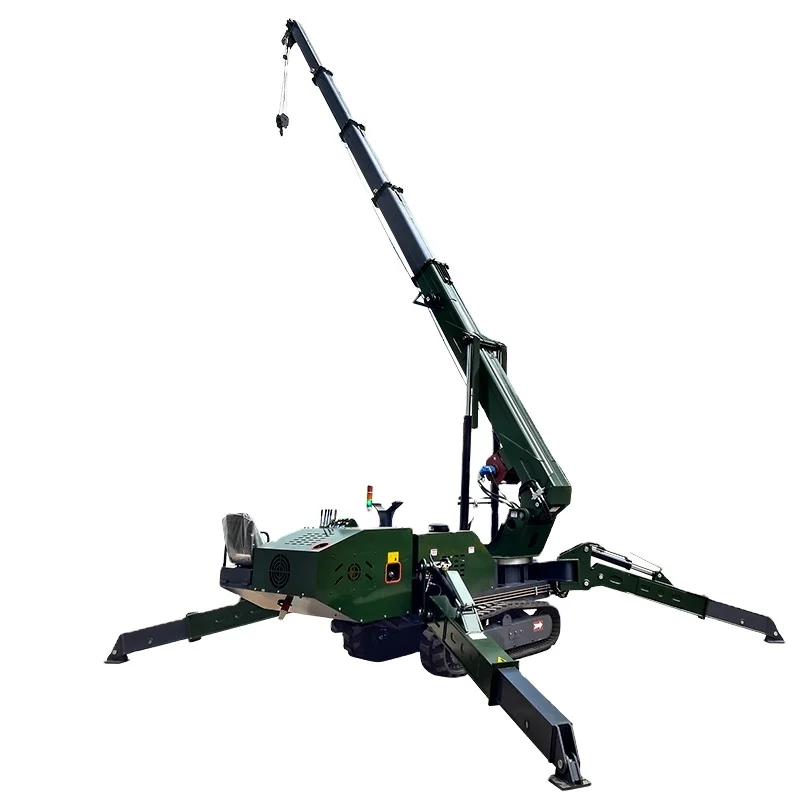 CHAVAC Supply  Electric and Diesel Powered 3 ton 5 ton Mini Crawler Spider Bucket Lifting Hoist Crane