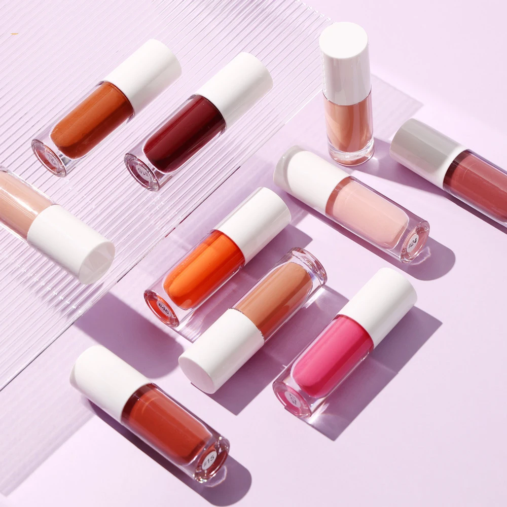  Stubby Tube 57 Colors Matte Liquid Lipstick Non-stick Cup Wholesale Lipgloss Bulk Pearl Vendors Private Label