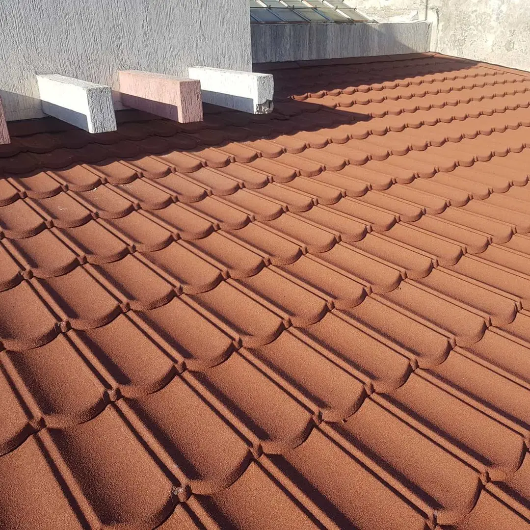 China factory supply 0.4mm Modern Stone Coated Steel Shingles for building house with Colored Steel Tiles  in Nigeria