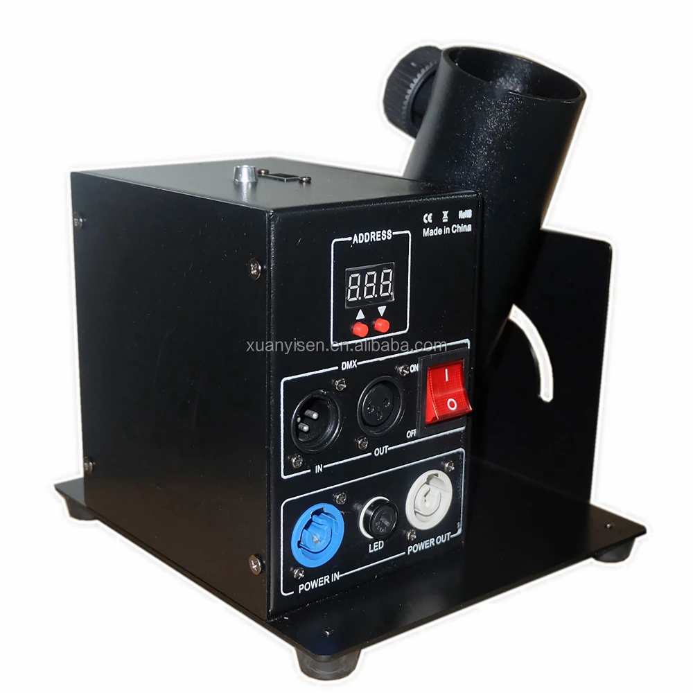 One Head Electric Paper Confetti Machine Single Pipe Confetti Machine Cannon DMX512 Control Swing Stage Color Paper Jet YS-CH08