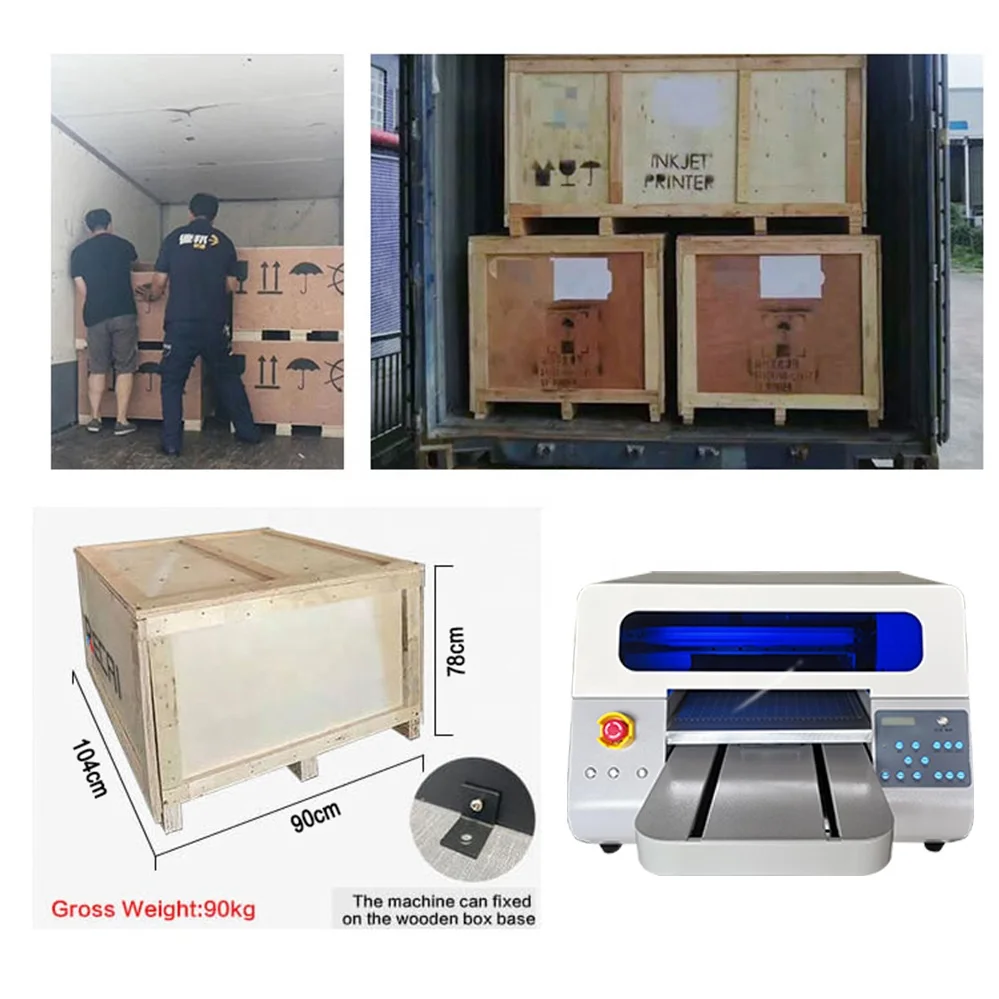 TIFFAN china manufacturer uv flatbed printer raised letters cd dvd printing machine