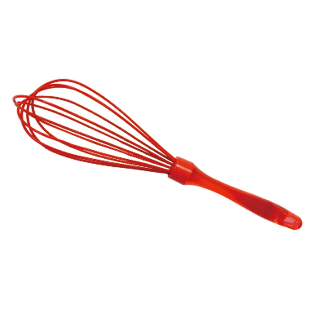 12 inches Food Grade Silicone Kitchen Tools Egg Beater Non-sticks Durable Silicone Egg Whisk