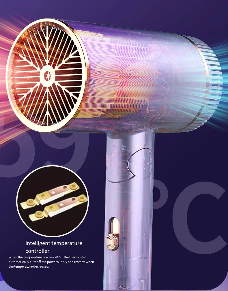 Professional Salon silent Hair Dryer Folding  Multifunction Negative Ion Hair Care Quick Dry Hair Dryer