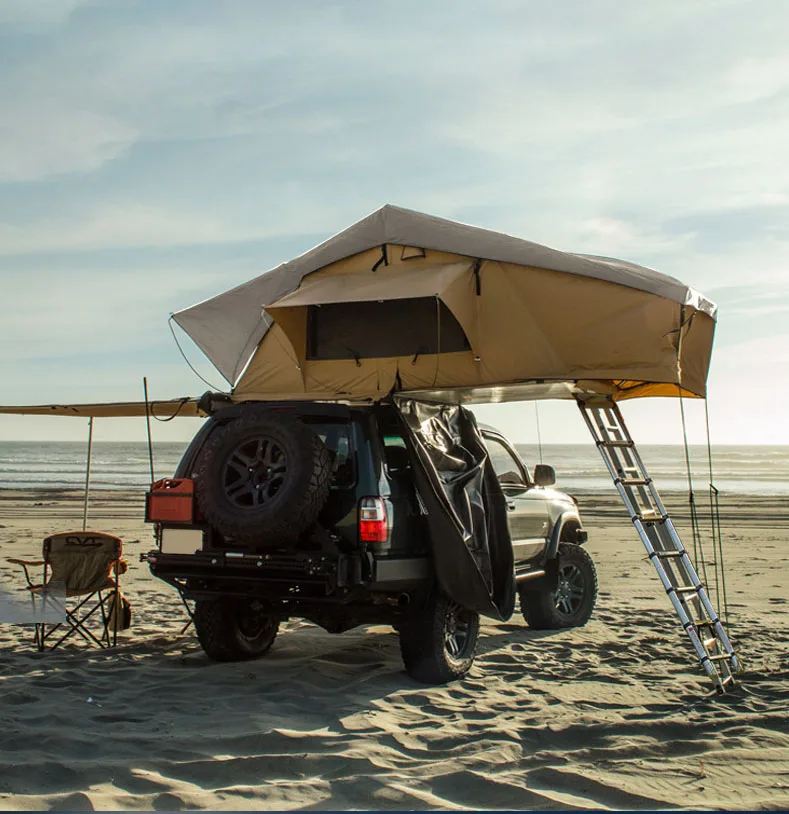 Eagle long soft-top outdoor self-driving camping car folding roof speed-opening tent