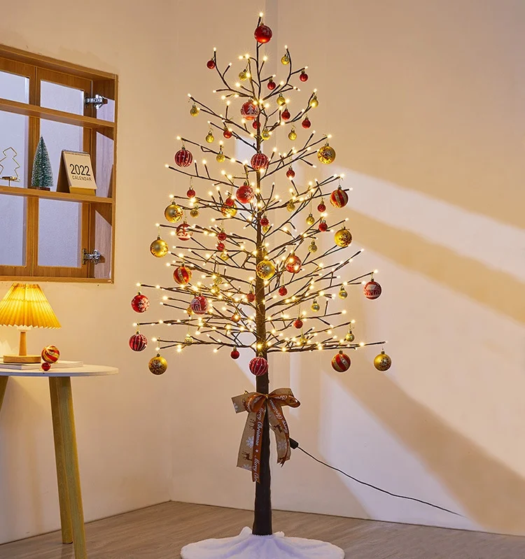 C098 New Trens LED Lighted Christmas Tree Multiple Sizes artificial tree Christmas New Year Decorations