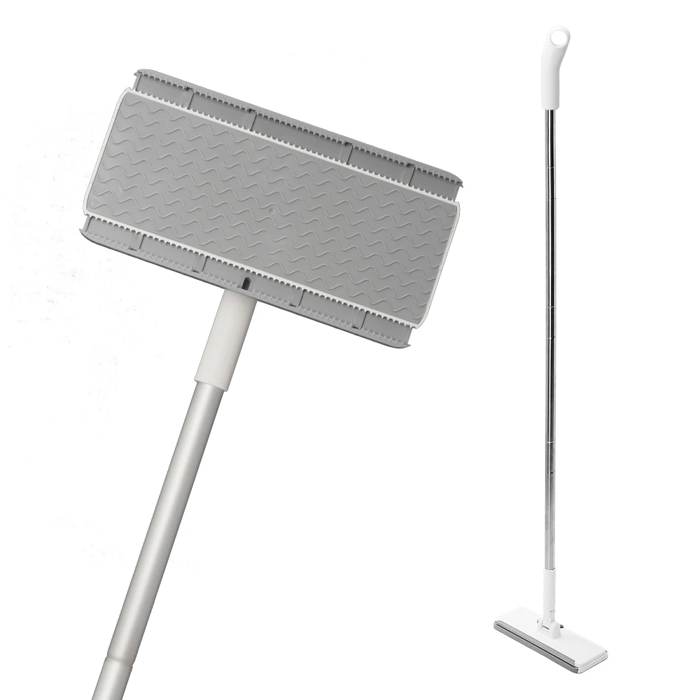 BOOMJOY Dry Wet Multi-Surface Disposable Mop Flat Mop Clean Floor with Non-Woven Refills Sweeping Kit for Floor Cleaning