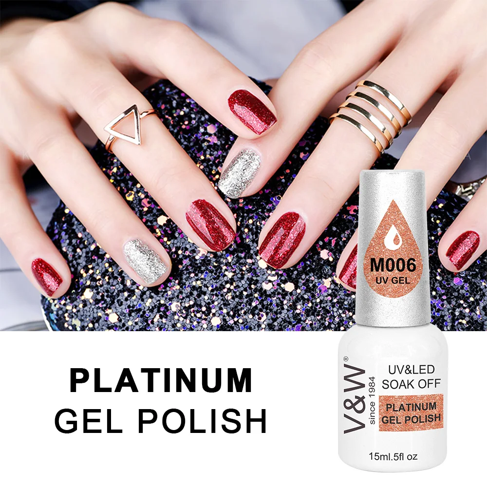 1000 colors Free Sample UV/LED Gel Platinum Gel Polish
