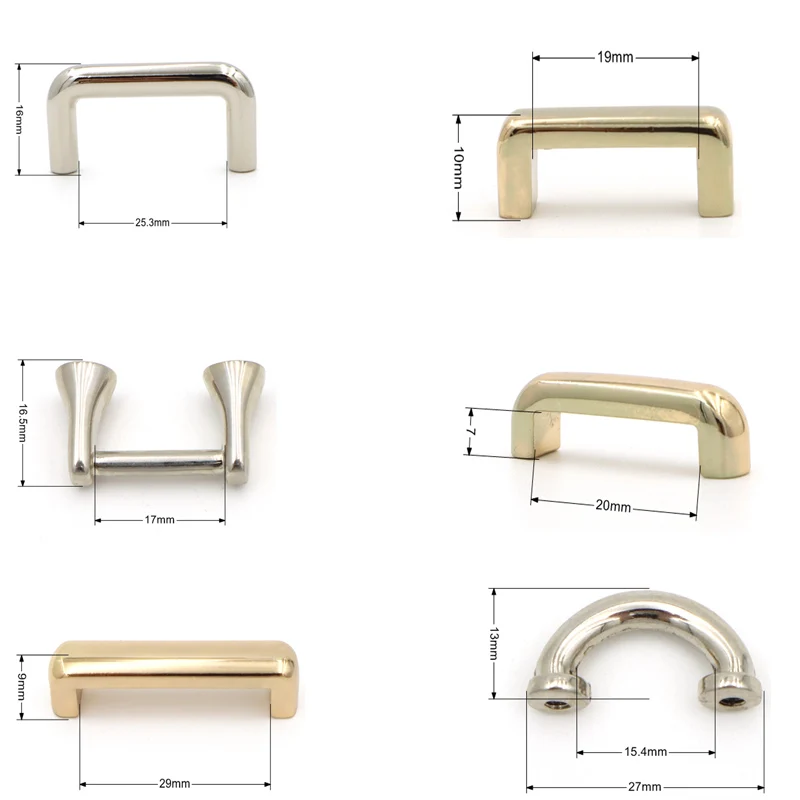 Wholesale Bag Accessories Metal Arch Bridge Fittings Metal Strap Handle For Bag Accessories