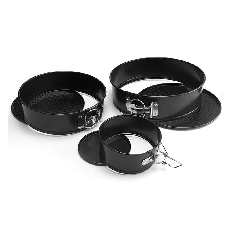 Non stick Spring Form Round Cake Baking ware  Carbon Steel Bakeware Set