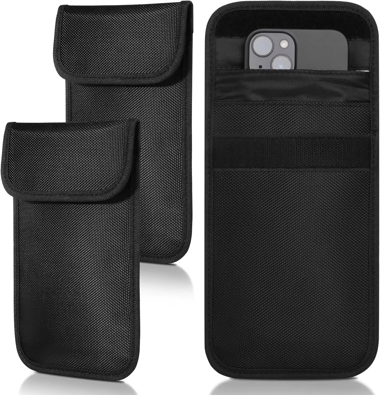 RFID Faraday Bag Car Key Signal Blocking Pouch Anti-Theft Information Protection Bags Bank Cards Cellphone Signal Blocker