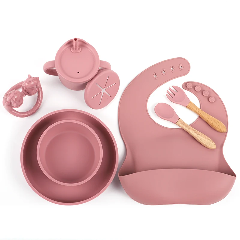 Hot Sale Leakproof Multi Function Storage Container Collapsible Folding Cups Food Grade Soft Feeding Set Baby Silicone Snack Cup