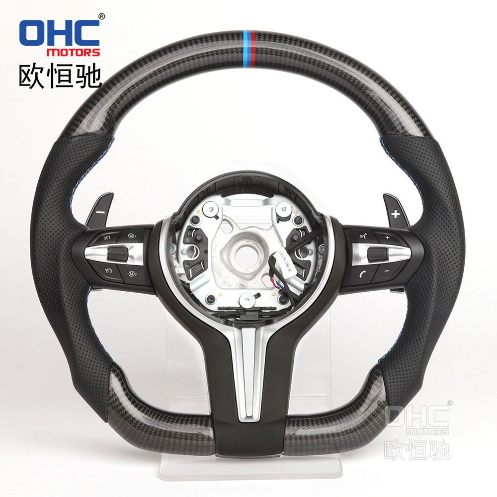 Carbon Fiber Steering Wheel For Bmw E60 E46 E39 X5 E70 E81 E83 X1 E84 E87 E82 E92 E93 M3 3 Series E90 Steering Wheel With Paddle
