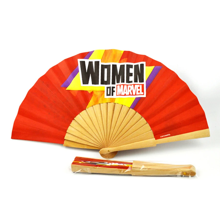 Bamboo customized custom Printed logo wooden Folding paper Hand Held fans party wedding decoration personalized custom hand fan