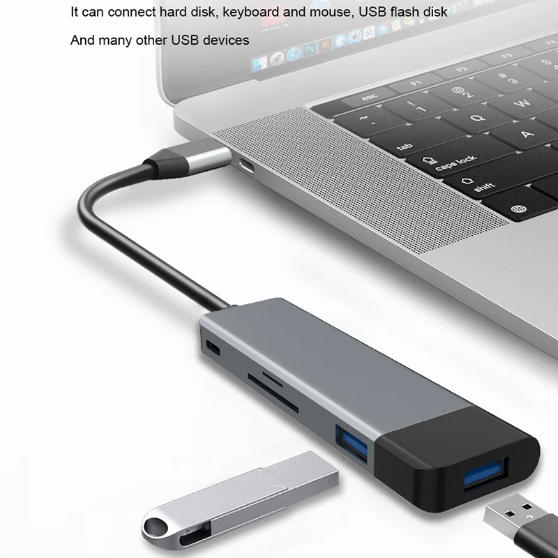 5 в 1 Поддержка SD/TF Card Reader Мирко OTG Type-c кард-ридер для планшетного
