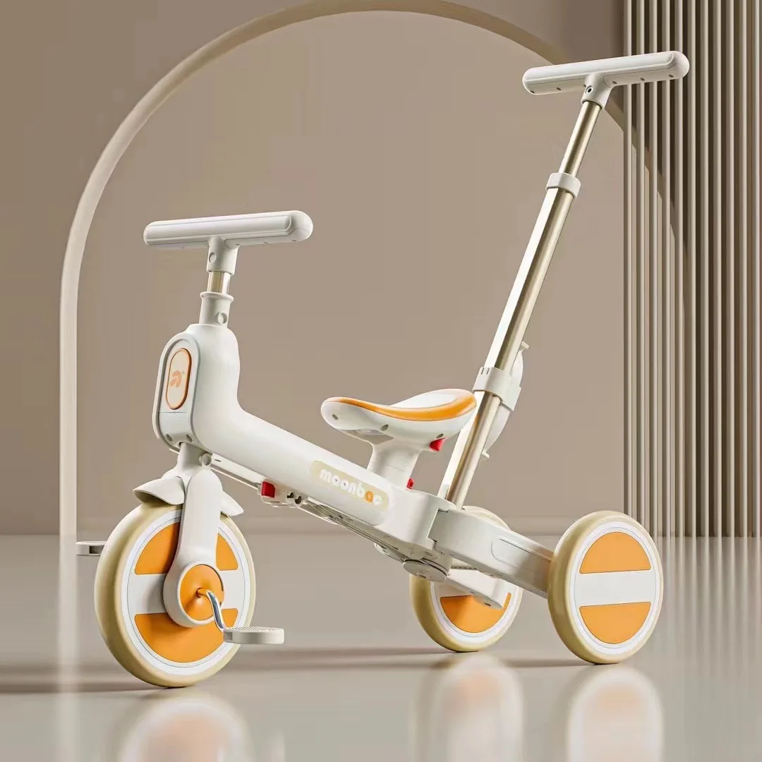 China direct factory 3 in1 folding baby tricycle kids walking push trike baby kids mini balance 3 wheel bike