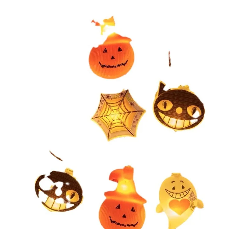 Duoyou halloween inside outside pumpkin ghost string lights decoration holiday different size lights decor