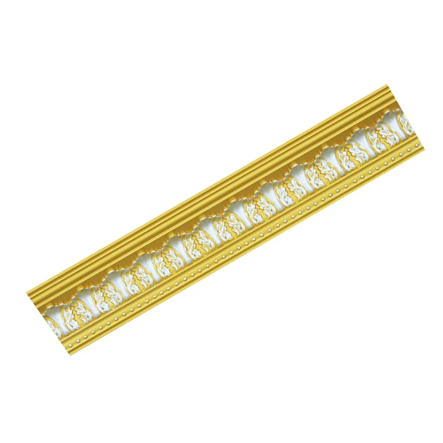 HG7574 colored drawing pu cornice moulding for interior and exterior decoration