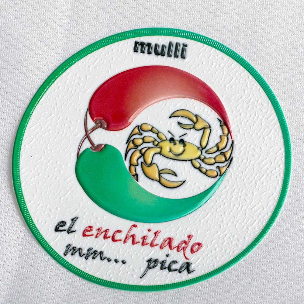 Factory Custom Sports Team Embossed TPU Logo Iron On Clothes Applique Major leagues Club Team TPU Patches