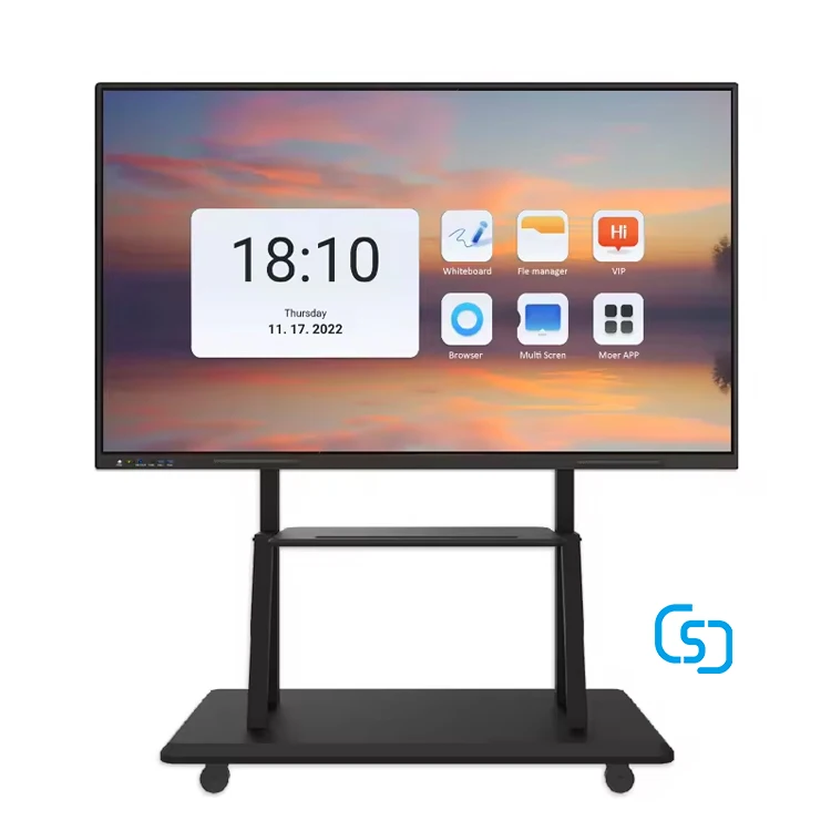 Factory OEM ODM Digital Whiteboard 4K Display 65 75 86 inch Interactive Flat Panel Multi Touch Screen Smart Board