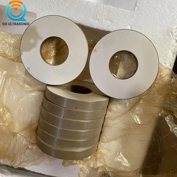 Piezo Element Custom Welding Transducer 50*20*5  Pzt8 Material Piezo Ceramic Piezoelectric Ring For 20k Transducer