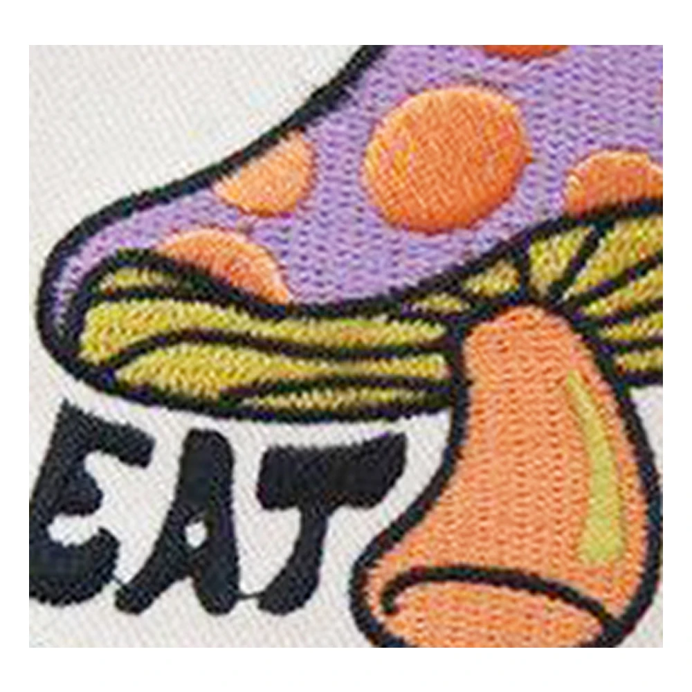Wild Nature Design Mushroom Bear Logo Iron on Patches Custom Your Own Patches Custom Embroidery for Clothing
