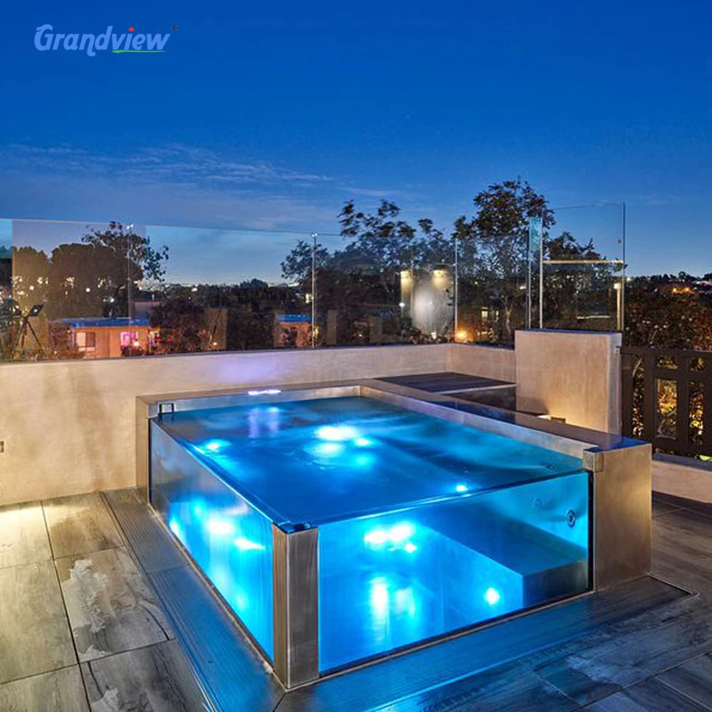 Grandview Anti-uv acrylic panels for outdoor swimming pool structure