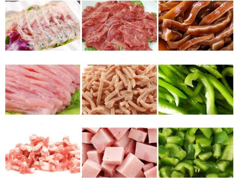 Коммерческая автоматическая машина для резки мяса из нержавеющей стали 250 кг/ч мясорезка Мясорубка овощная настольная кухонная