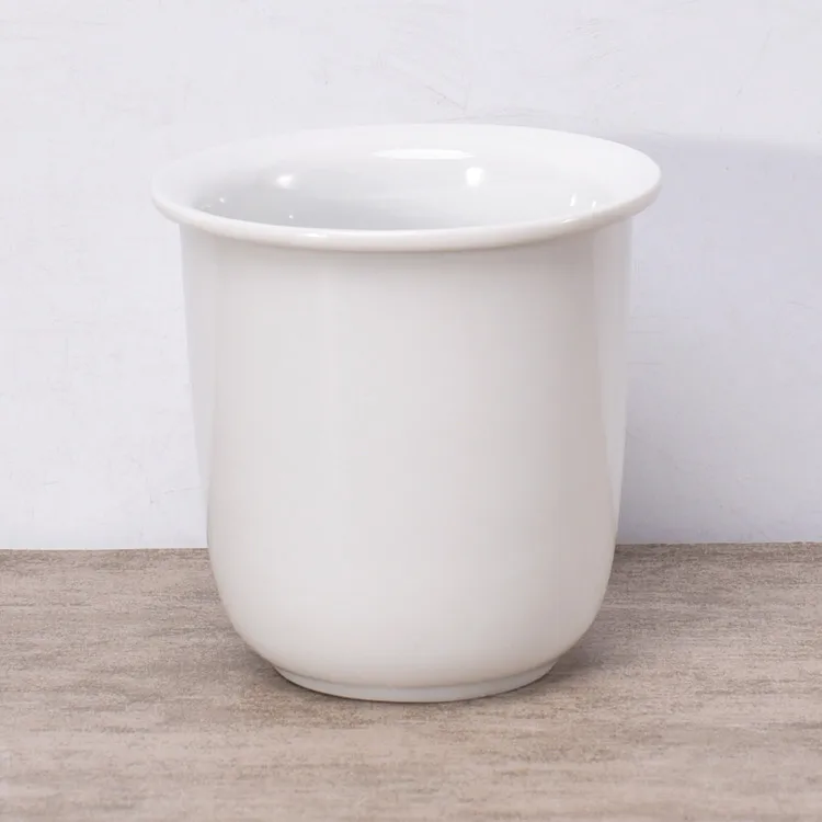  Factory direct sales cheap white ceramics kitchen utensil holder for knife and
