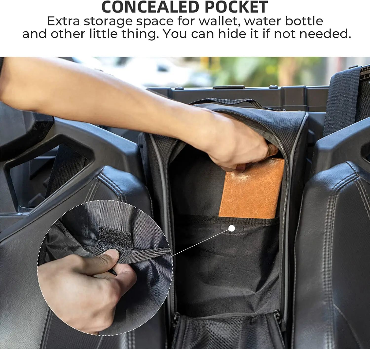 1680D UTV Cab Pack Center Seat Bag 2021 RZR PRO XP Storage Bag Fit For UTV Polaris RZR PRO XP 2020-2021