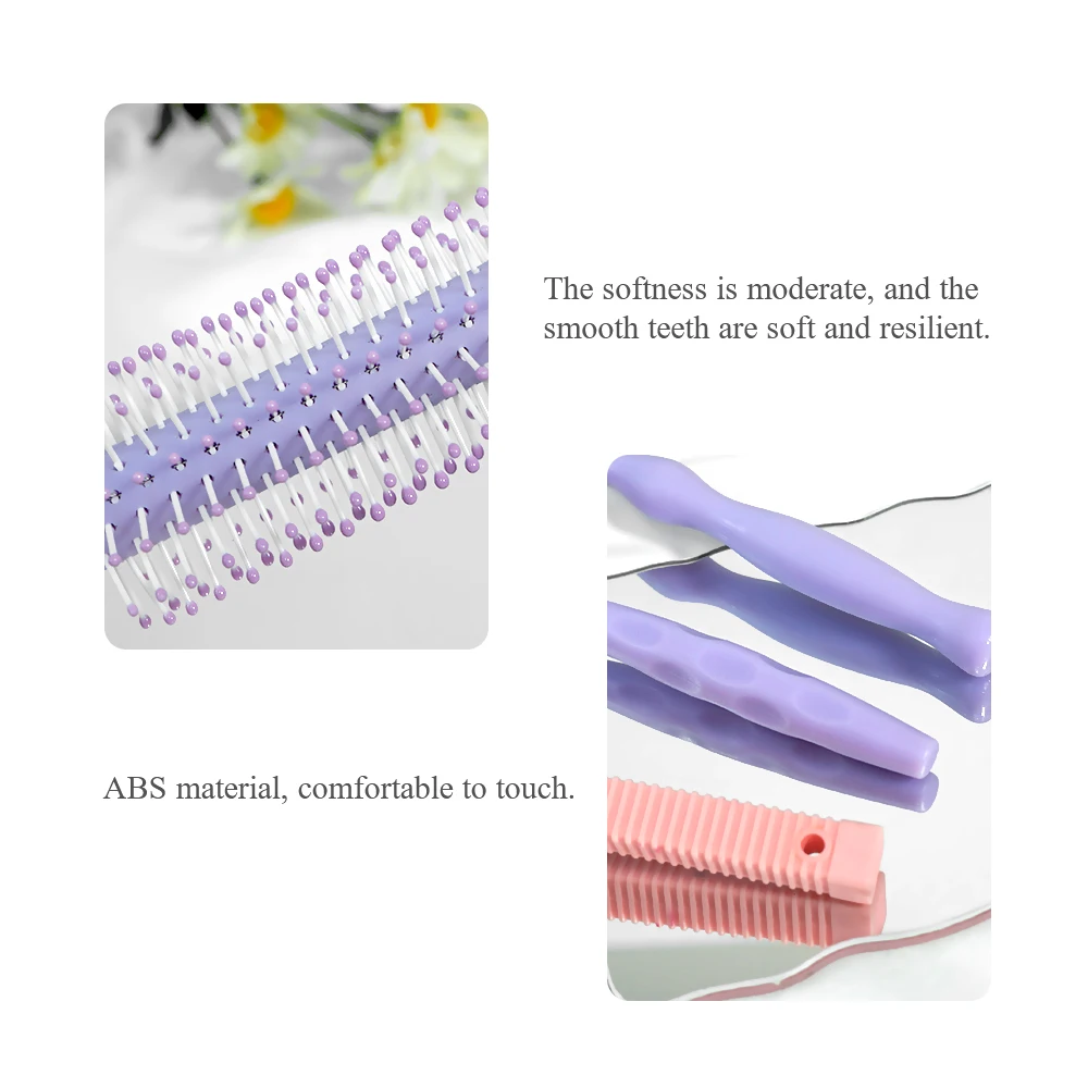 Multi Colored Round Hair Comb Curly Comb Hair Brush