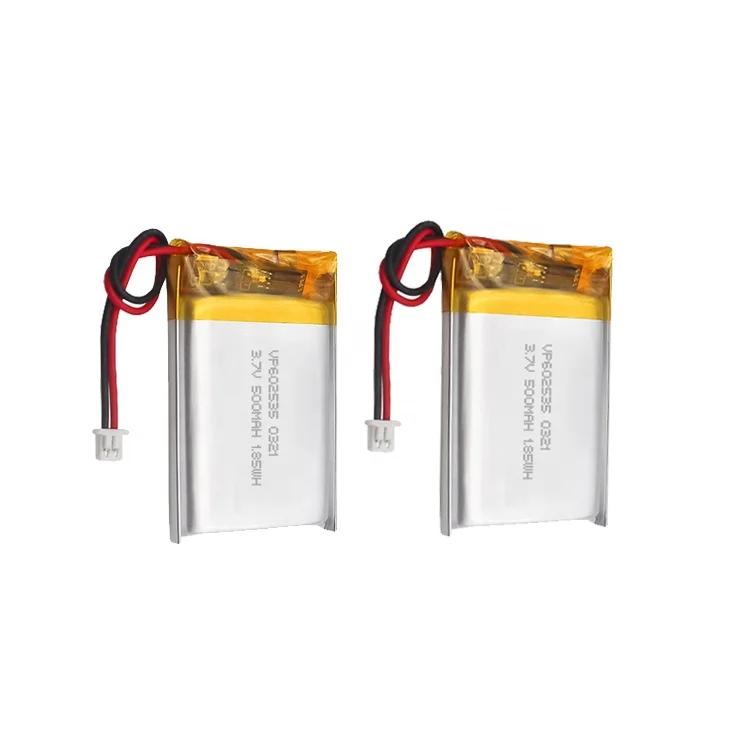 Custom 602535 Lipo 3.7V 500Mah Polymer Lithium Ion Battery