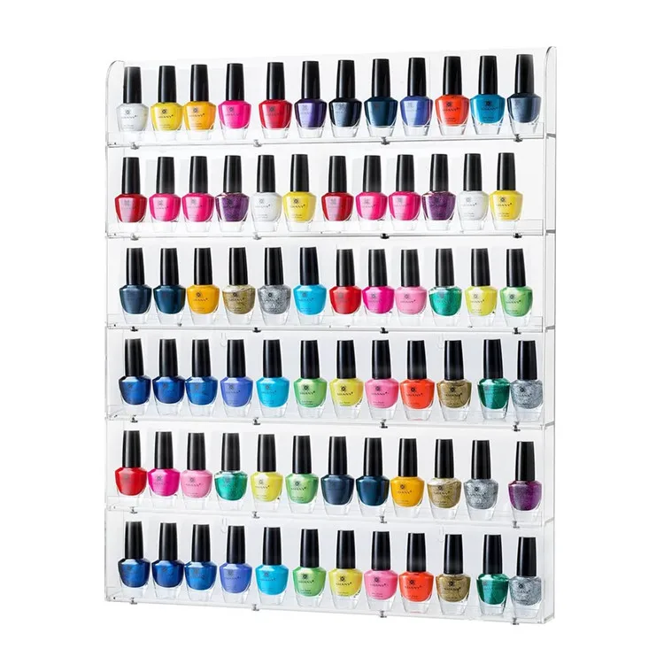 Acrylic Makeup Display Stand Nail Polish Display Stand Cosmetic Rack Display Shelving