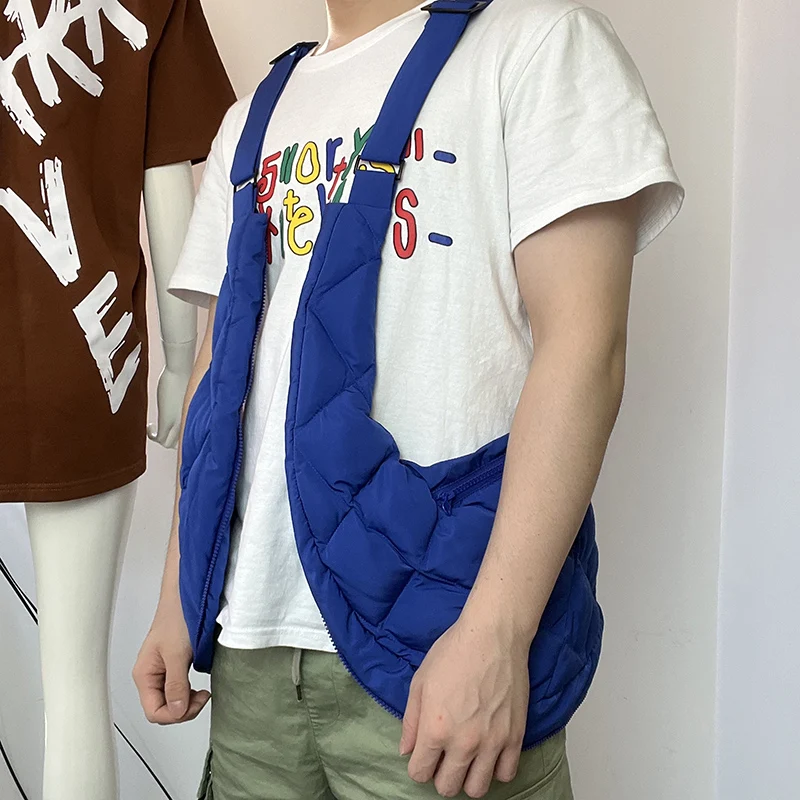 High Quality Vest Down Oem Custom Logo Filled Bubble Bag Quilted Versatile Multifunctional Sleeveless Jacket Down Vest