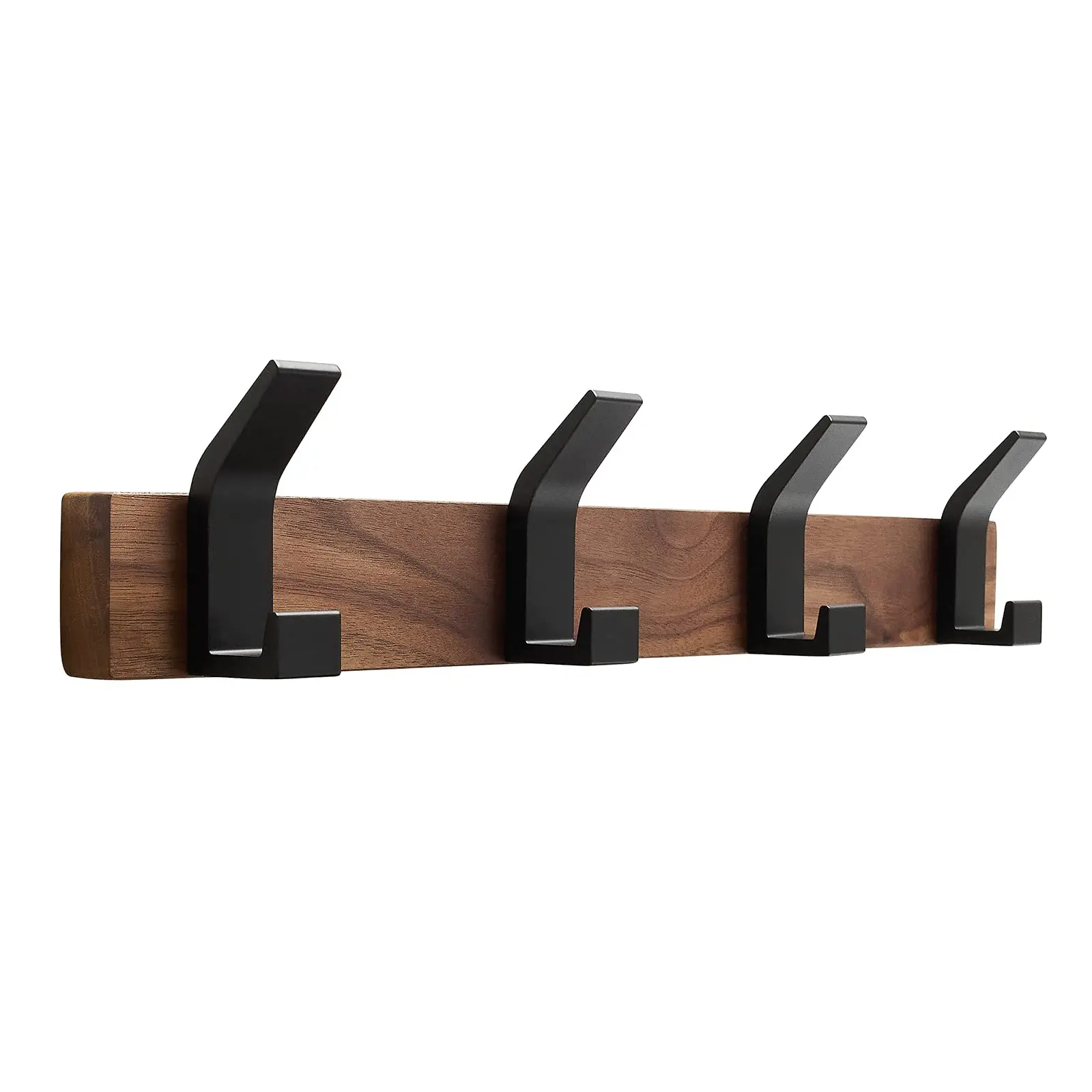 Coat Rack Wall Mount Wooden Coat Hooks Rack Aluminum for Hanging  Hat Bag Towel Hanger Rustproof Coat Holder