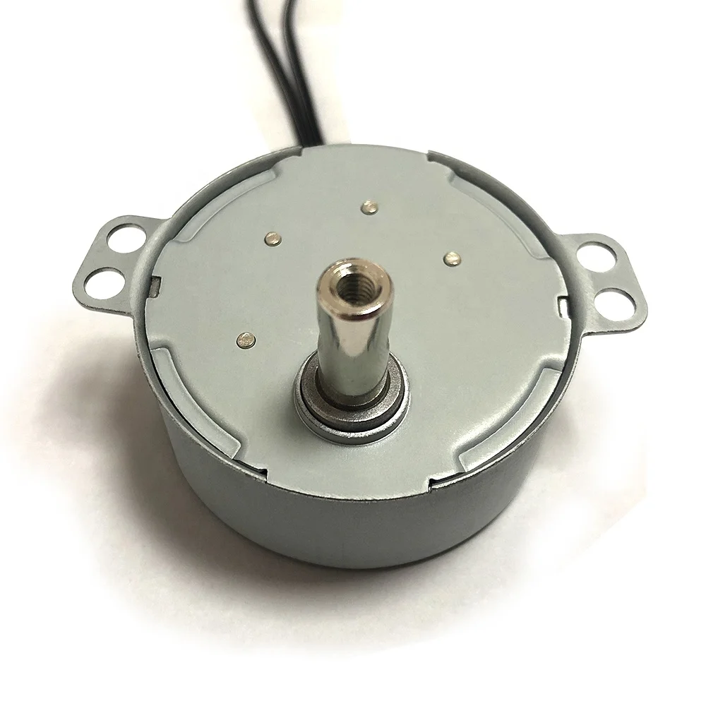 Sijiatech TY50 High quality 24v 100v 120v 220v 4w ac Synchronous motor 2.5/3rpm5/6rpm Large torque gear micro electric motor