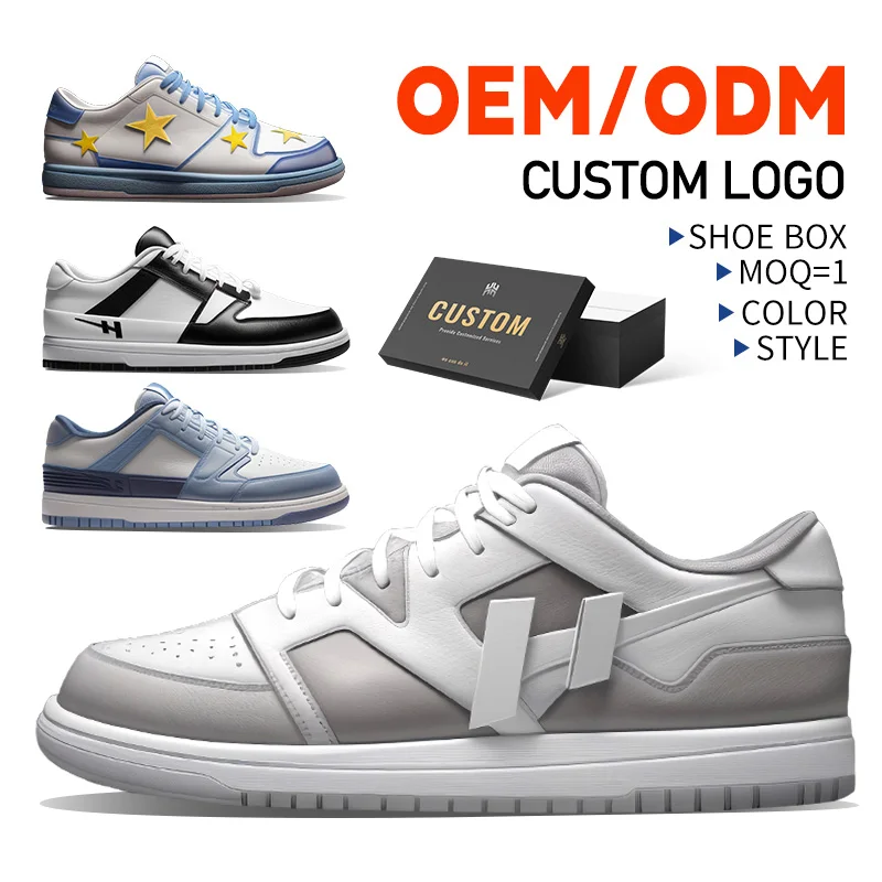 2023 New Style Sport Comfortable Designer Women Flat Sneakers Ladies Fashionable Skate White Color Sneakers Casual Shoes for Men