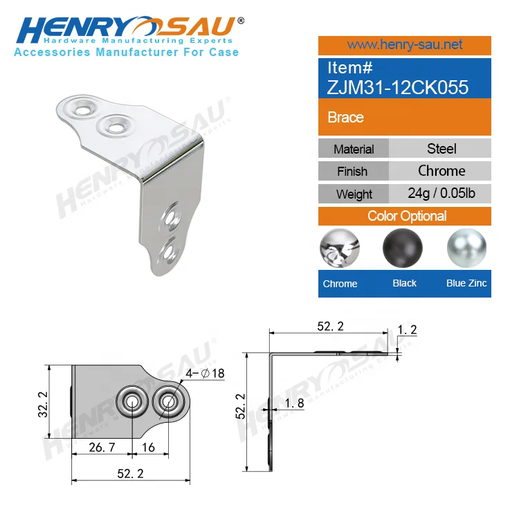 Four-Hole Clamp With Rivet Protectors Linen plum blossom right angle code steel corner code