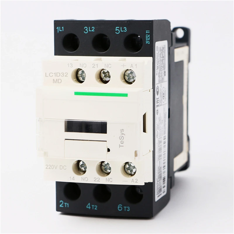 LC1D38MD DC Электрический магнитный контактор 3P 3NO LC1-D38MD 38A 220V катушка