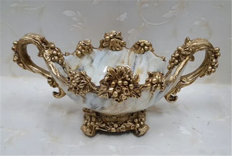 Customized Resin Decorative Luxury Fruit Bowl Dish