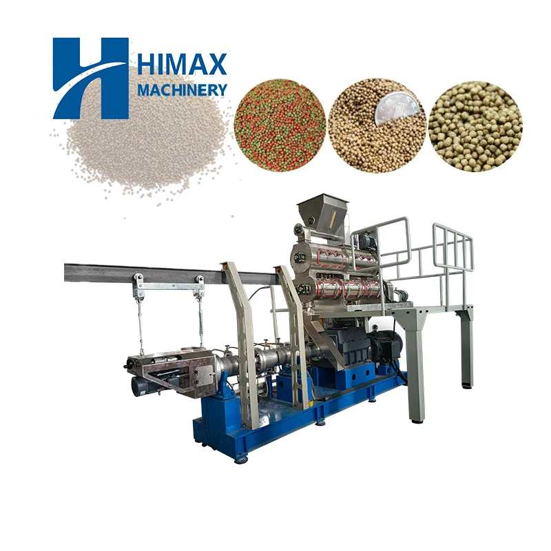 Stainless Steel Floating Fish Feed Pellet Making Machine Price Floating Fish Pet Food Feed Production Line Machinery hot sale