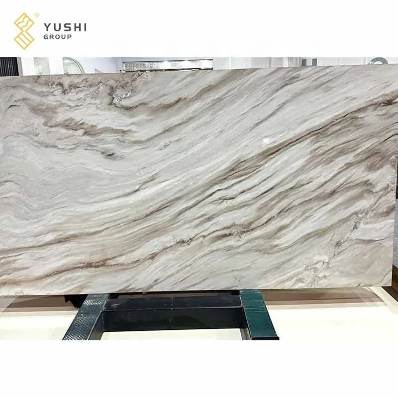 Yushi Group natural stone marble Simple plain color system Palissandro White marble slabs for wall and flooring and Bathroom